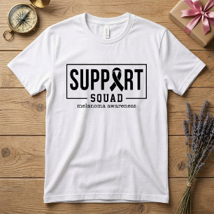 Melanom-und Hautkrebs-Support-Squad T-Shirt