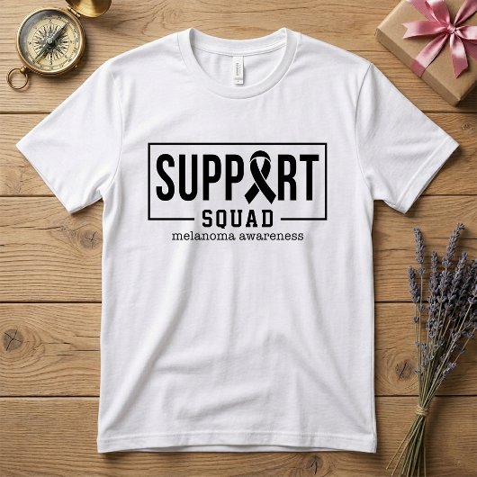 Melanom-und Hautkrebs-Support-Squad T-Shirt