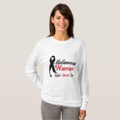 Melanom-Warrior-Ribbon T-Shirt (Vorne ganz)