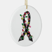 Melanom-Weihnachtslicht-Band Keramikornament (Rechts)