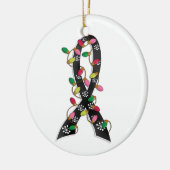 Melanom-Weihnachtslicht-Band Keramikornament (Links)