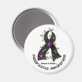 Melanoma BLUME RIBBON 1 Magnet (Vorderseite/Rückseite)