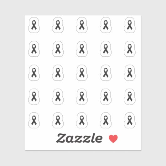 Melanoma Cancer Awareness Vinyl Sticker (Blatt)