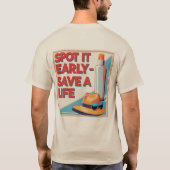 Melanoma Early Detection Shirt – Cancer Awareness (Rückseite)