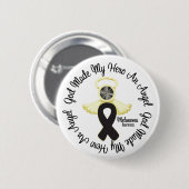 Melanoma God machte meinen Helden an Angel Button (Vorne & Hinten)
