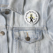 Melanoma God machte meinen Helden an Angel Button (Beispiel)