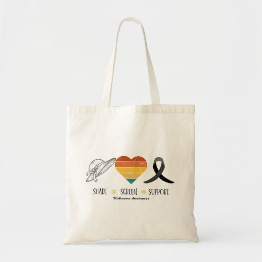 Melanoma Hautkrebs Bewusstsein Beach Bag Einkauf Tragetasche (Vorne)