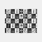 Melanoma Pattern Caro Fleece Throw Blanket (Vorderseite (Horizontal))