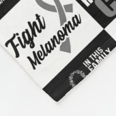 Melanoma Pattern Caro Fleece Throw Blanket (Ecke)
