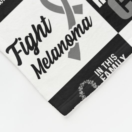 Melanoma Pattern Caro Fleece Throw Blanket (Ecke)