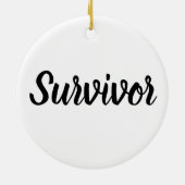 Melanoma Skin Cancer Awareness Plaid Black Ribbon  Keramik Ornament (Hinten)