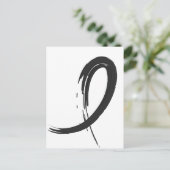 Melanoms schwarzes Band A4 Postkarte (Stehend Vorderseite)