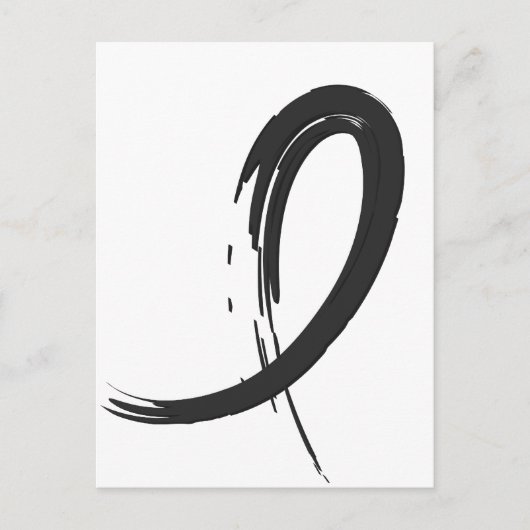 Melanoms schwarzes Band A4 Postkarte (Vorderseite)