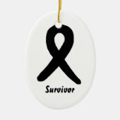 Melanomüberlebendverzierung Keramikornament (Vorne)
