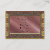 MeLark Celia elegantes II viktorianisch Visitenkarte (Rückseite)