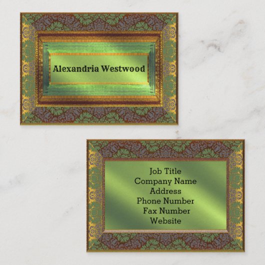 MeLarks Elegant Klassik Beruflich Visitenkarte (Vorne/Hinten)