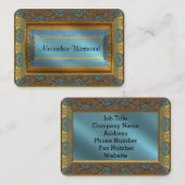 MeLarks elegantes IV viktorianisch Visitenkarte (Vorne/Hinten)