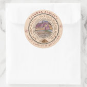 Melasse Cookie groß anpassen Runder Aufkleber (Tasche)