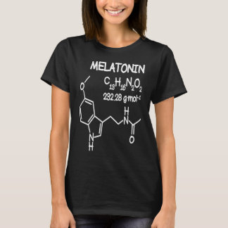 Melatonin Molecule Struktur T Shirt Funny Sleep m