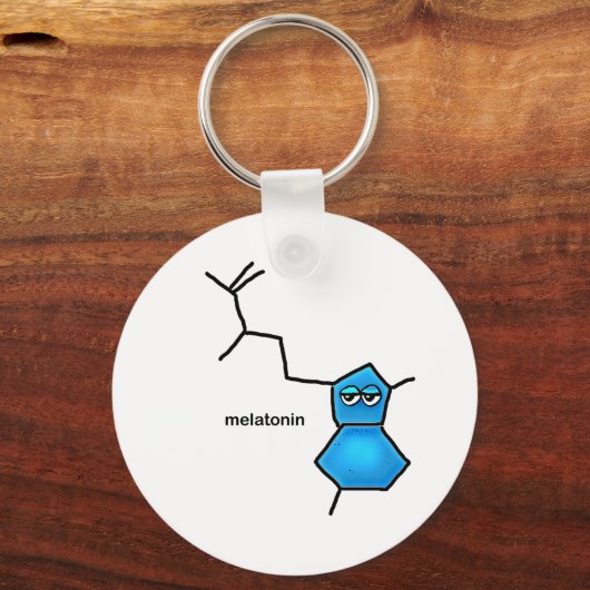 Melatonin Neurotransmitter Schlüsselanhänger (Vorderseite)
