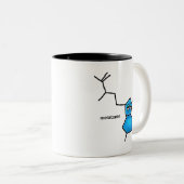 Melatonin Neurotransmitter Zweifarbige Tasse (VorderseiteRechts)