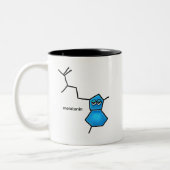 Melatonin Neurotransmitter Zweifarbige Tasse (Links)