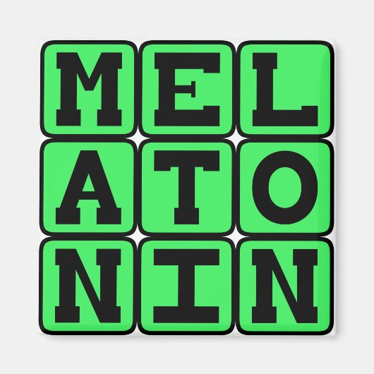 Melatonin, Schlafhilfe Magnet (Vorne)