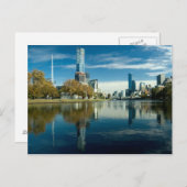 Melboure Skyline Postkarte (Vorne/Hinten)