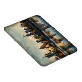 Melbourne Aquarellkunst Magnet (Rechte Seite)