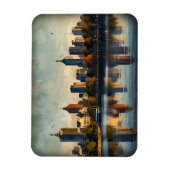 Melbourne Aquarellkunst Magnet (Vertikal)