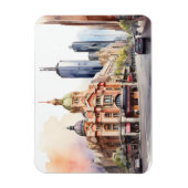Melbourne Aquarellkunst Magnet (Vertikal)