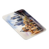 Melbourne Aquarellkunst Magnet (Rechte Seite)