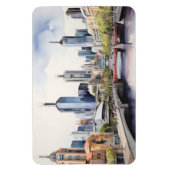 Melbourne Aquarellkunst Magnet (Vertikal)