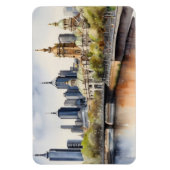 Melbourne Aquarellkunst Magnet (Vertikal)