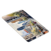 Melbourne Aquarellkunst Magnet (Rechte Seite)