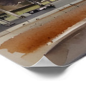 Melbourne Aquarellkunst Poster (Ecke)