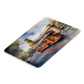 Melbourne AquarellkunstPoster Magnet (Linke Seite)