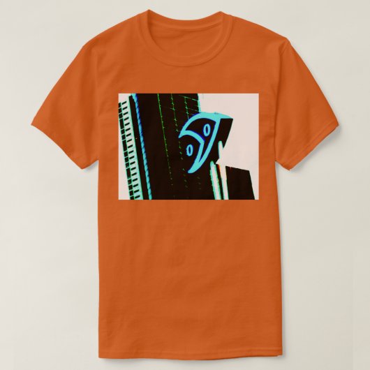 Melbourne Aquarium Schild mit Gebäude in der Backg T-Shirt (Design vorne)