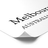 Melbourne AU Wand-Plakatkunst Poster (Ecke)