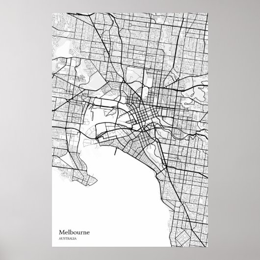 Melbourne AU Wand-Plakatkunst Poster (Vorne)