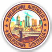 Melbourne Aufkleber (Vorderseite)