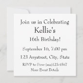 Melbourne Australia CBD Lights over Queen's Bridge Einladung (Rückseite)