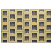 Melbourne Australia CBD Lights over Queen's Bridge Stoff (Fat Quarter (45,7 x 55,9 cm))