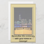 Melbourne Australia CBD Night Lights Briefpapier (Vorne/Hinten)