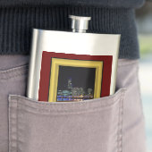 Melbourne Australia CBD Night Lights Flachmann (Beispiel)