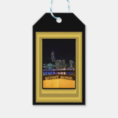 Melbourne Australia CBD Night Lights Geschenkanhänger (Vorderseite)