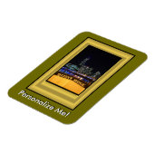 Melbourne Australia CBD Night Lights Magnet (Linke Seite)