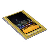 Melbourne Australia CBD Night Lights Notizblock (Rechte Seite)