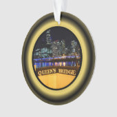 Melbourne Australia CBD Night Lights Ornament (Vorderseite)