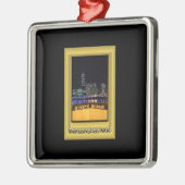 Melbourne Australia CBD Night Lights Ornament Aus Metall (Links)